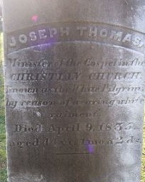 White Pilgrim tombstone